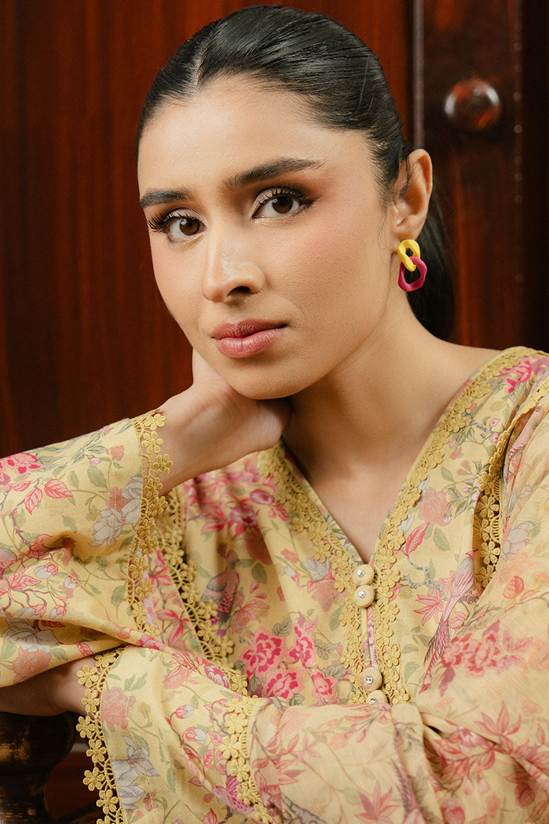Cross Stitch | Daily Wear 25 | VERDANT GLOOM-3 PC M Mustard Lawn