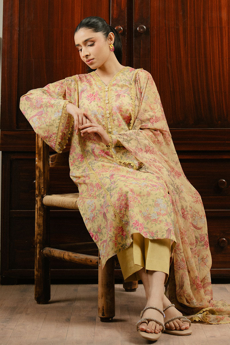 Cross Stitch | Daily Wear 25 | VERDANT GLOOM-3 PC XL Mustard Lawn