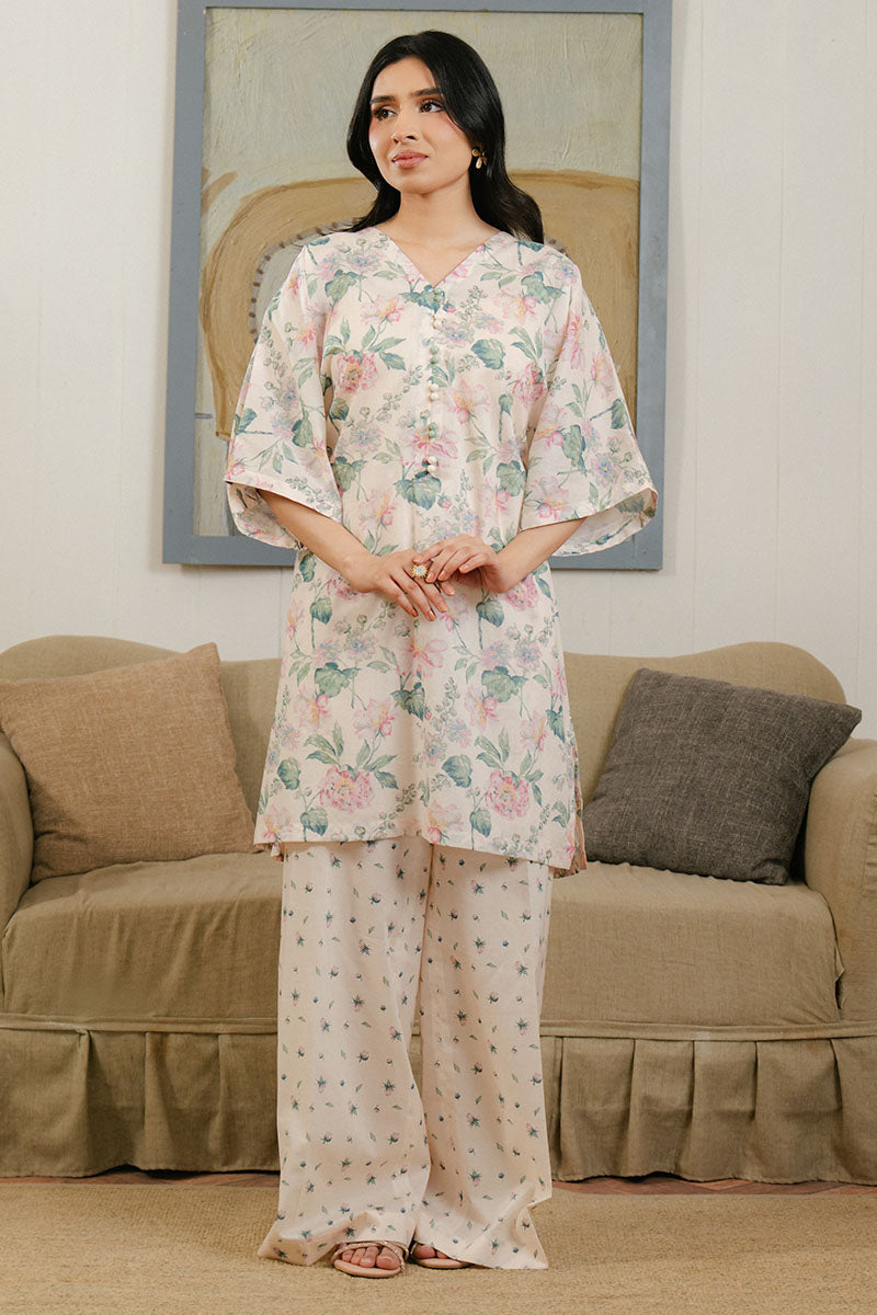 Cross Stitch | Daily Wear 25 | WHITE ORNATE-2 PC XS White Lawn