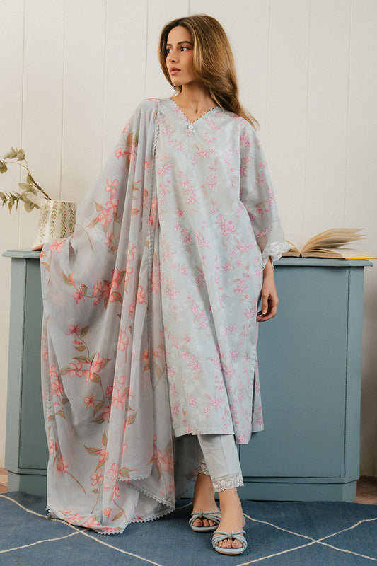 Cross Stitch | Daily Wear 25 | ICE DREAM-3 PC XS Gray Lawn