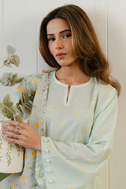 Cross Stitch | Daily Wear 25 | DAISY BLOOM-3 PC M Mint Green Lawn