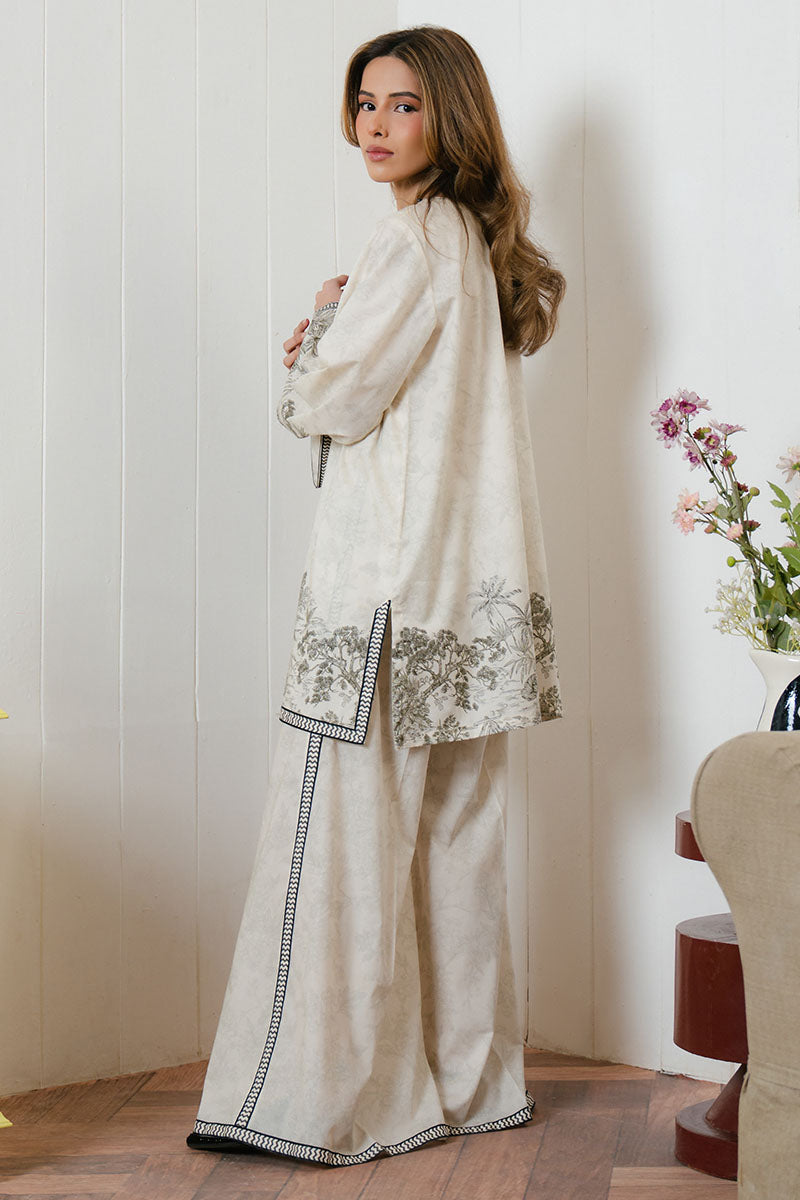 Cross Stitch | Daily Wear 25 | BISQUE TALE-2 PC S Off White Lawn