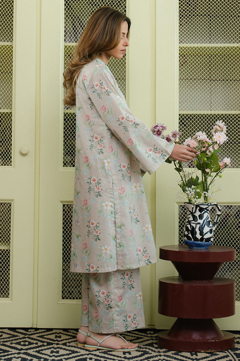 Cross Stitch | Daily Wear 25 | SERENE GLAM-2 PC L Beige Lawn