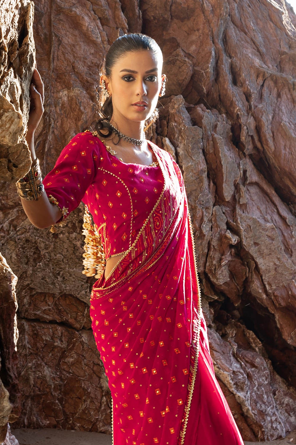 Gul Ahmed | Chunri Lawn 25 | PRS-52002 A L Carrot Pink Chiffon