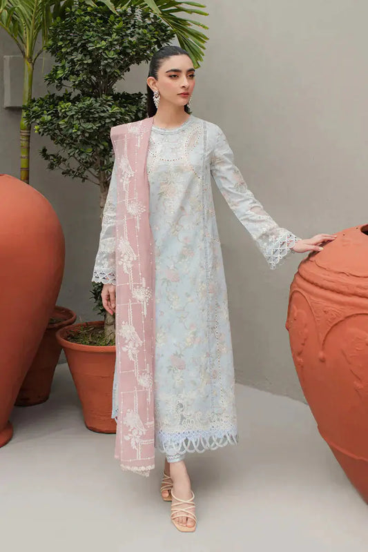 Qalamkar | Q Line Lawn Collection | JK-06 OCTAVIA - Pakistani Designer Dress - by Qalamkar | Type: Luxury - 100% Original at Saira Sultan