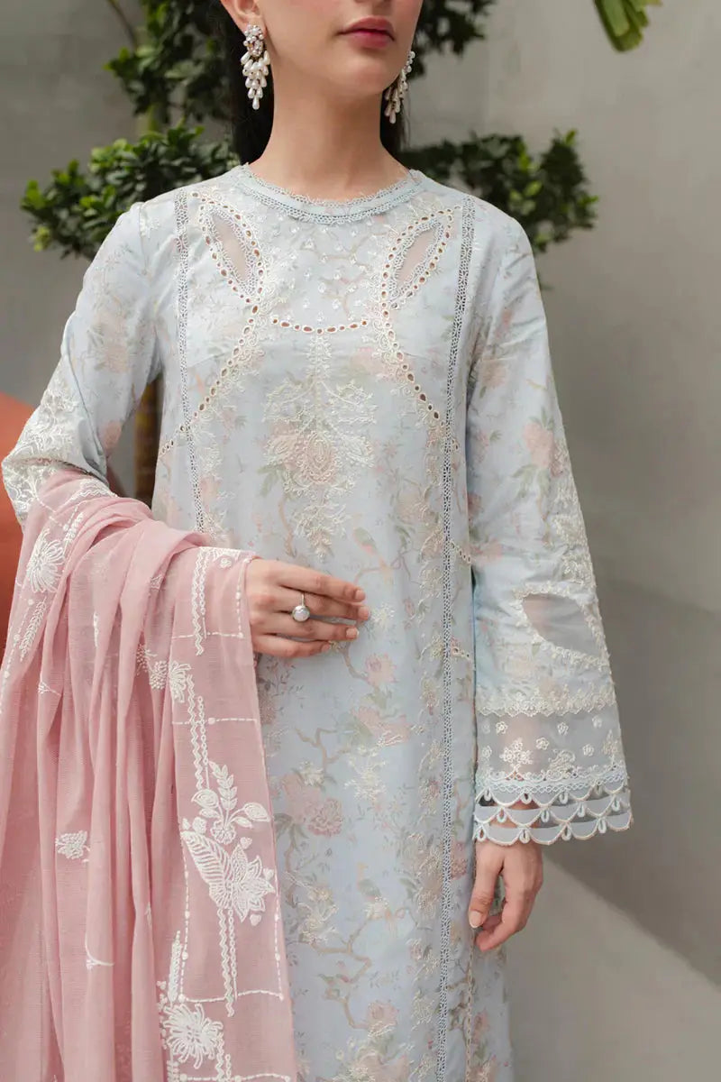 Qalamkar | Q Line Lawn Collection | JK-06 OCTAVIA - Pakistani Designer Dress - by Qalamkar | Type: Luxury - 100% Original at Saira Sultan