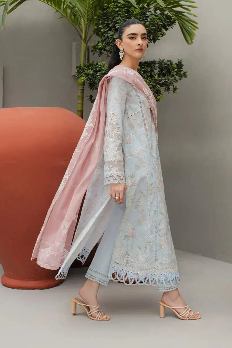Qalamkar | Q Line Lawn Collection | JK-06 OCTAVIA - Pakistani Designer Dress - by Qalamkar | Type: Luxury - 100% Original at Saira Sultan