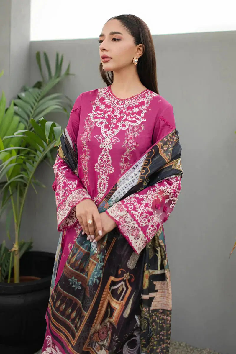 Qalamkar | Q Line Lawn Collection | JK-16 SERAPHINA - Pakistani Designer Dress - by Qalamkar | Type: Luxury - 100% Original at Saira Sultan