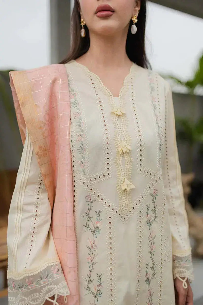 Qalamkar | Q Line Lawn Collection | JK-05 MELIORA - Pakistani Designer Dress - by Qalamkar | Type: Luxury - 100% Original at Saira Sultan