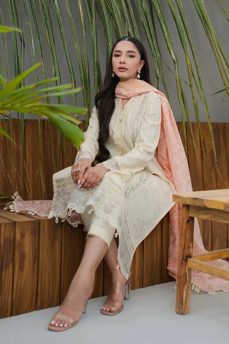 Qalamkar | Q Line Lawn Collection | JK-05 MELIORA - Pakistani Designer Dress - by Qalamkar | Type: Luxury - 100% Original at Saira Sultan