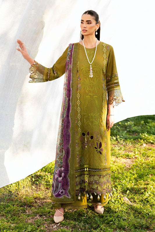 Ramsha | Riwayat Lawn Collection | Y-1303 XS Mehndi Green Lawn