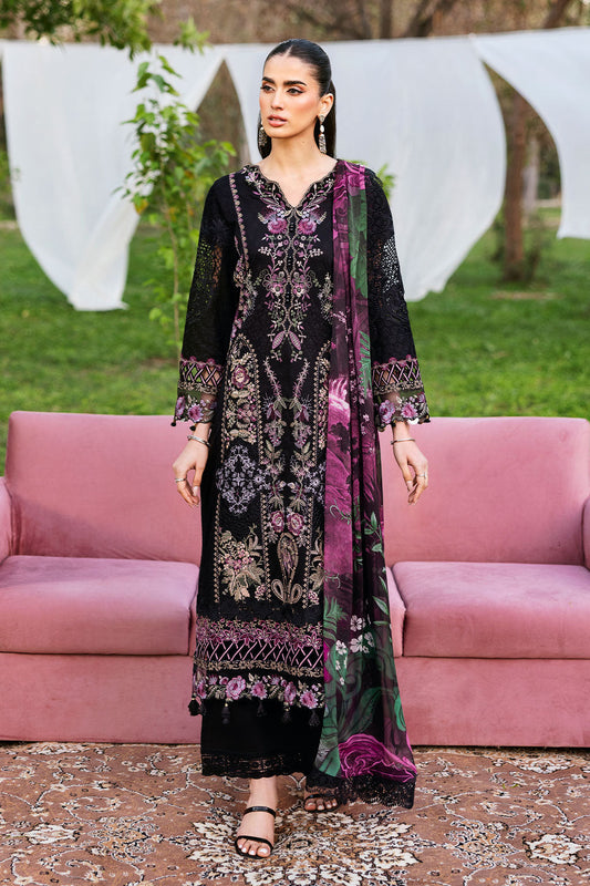 Ramsha | Riwayat Lawn Collection | Y-1302 XS Black Lawn