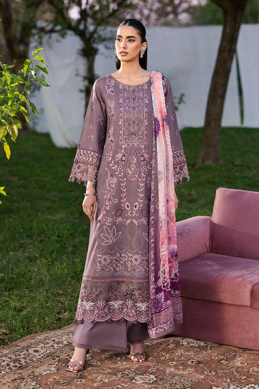 Ramsha | Riwayat Lawn Collection | Y-1310 XS Purplish Gray Lawn