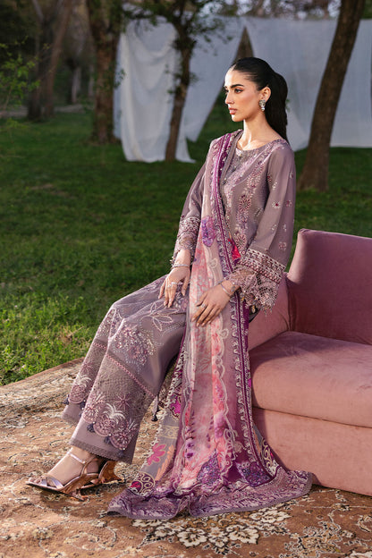 Ramsha | Riwayat Lawn Collection | Y-1310 M Purplish Gray Lawn