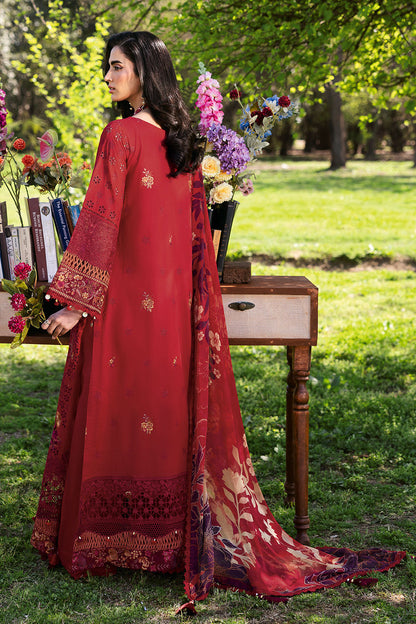 Ramsha | Riwayat Lawn Collection | Y-1309 S Haute Red Lawn