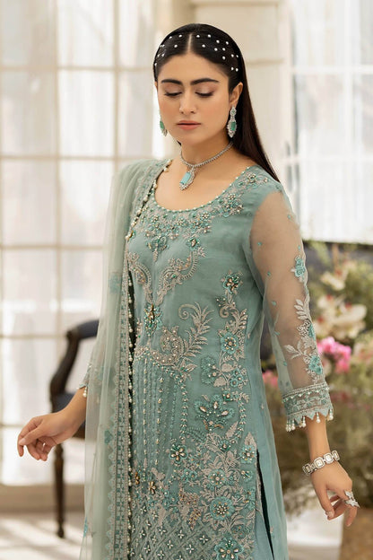 Raeesa Premium | Dehleez Formals | DL-1013 Caribbean Coast - Pakistani Designer Dress - by Raeesa Premium | Type: Formal - 100% Original at Saira Sultan