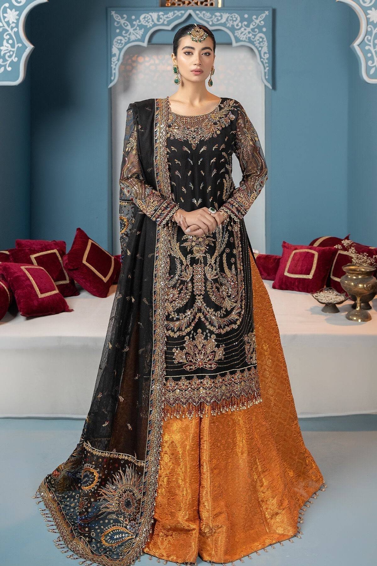 Raeesa Premium | LUXURY COLLECTION 23 | HU-2006 - Pakistani Designer Dress - by Raeesa Premium | Type: Luxury - 100% Original at Saira Sultan