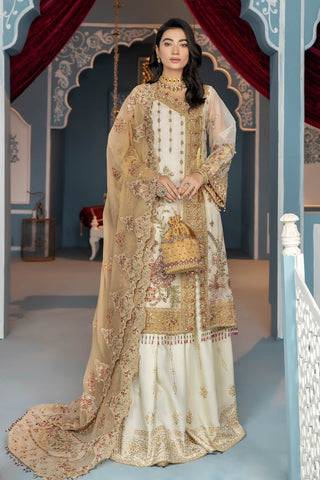 Raeesa Premium | LUXURY COLLECTION 23 |  HU-2001 - Pakistani Designer Dress - by Raeesa Premium | Type: Luxury - 100% Original at Saira Sultan