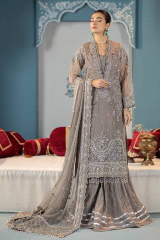 Raeesa Premium | LUXURY COLLECTION 23 |  HU-2008 - Pakistani Designer Dress - by Raeesa Premium | Type: Luxury - 100% Original at Saira Sultan