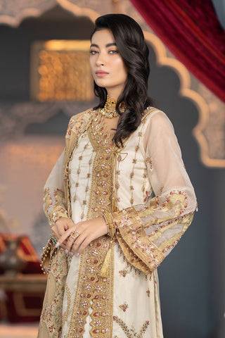 Raeesa Premium | LUXURY COLLECTION 23 |  HU-2001 - Pakistani Designer Dress - by Raeesa Premium | Type: Luxury - 100% Original at Saira Sultan