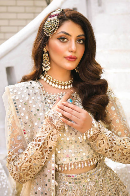 Raeesa Premium | Wajadan Wedding Formals |  WD-1 Pearl White - Pakistani Designer Dress - by Raeesa Premium | Type: Bridal - 100% Original at Saira Sultan