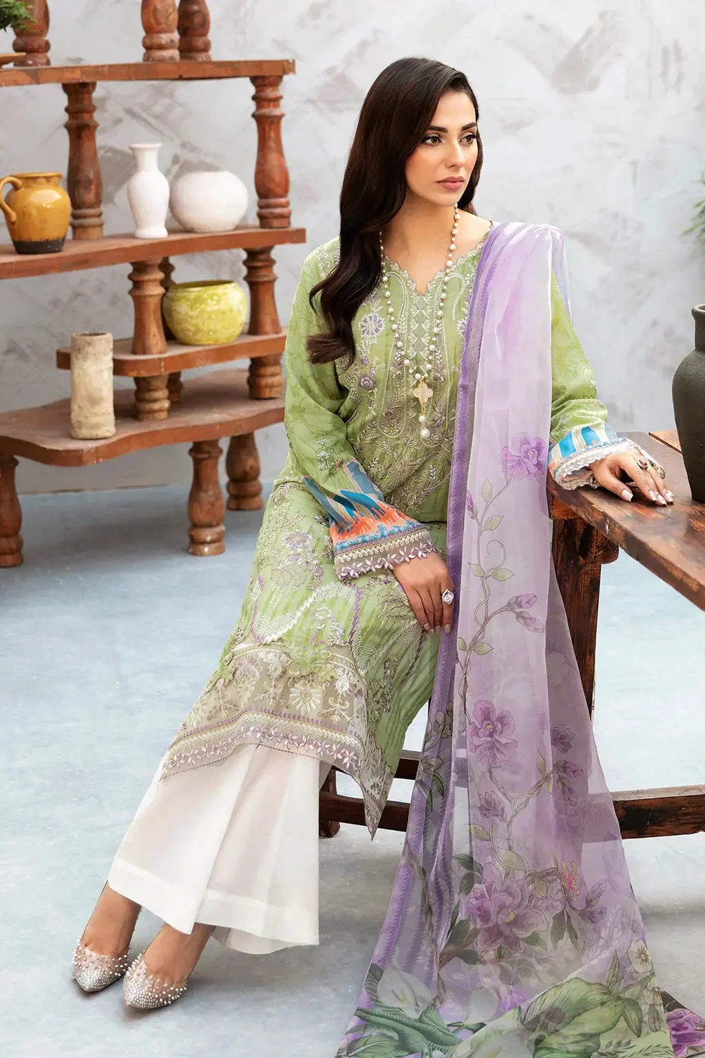 Ramsha | Ghazal Lawn 24 | L-904 - Pakistani Designer Dress - by Ramsha | Type: Casuals - 100% Original at Saira Sultan