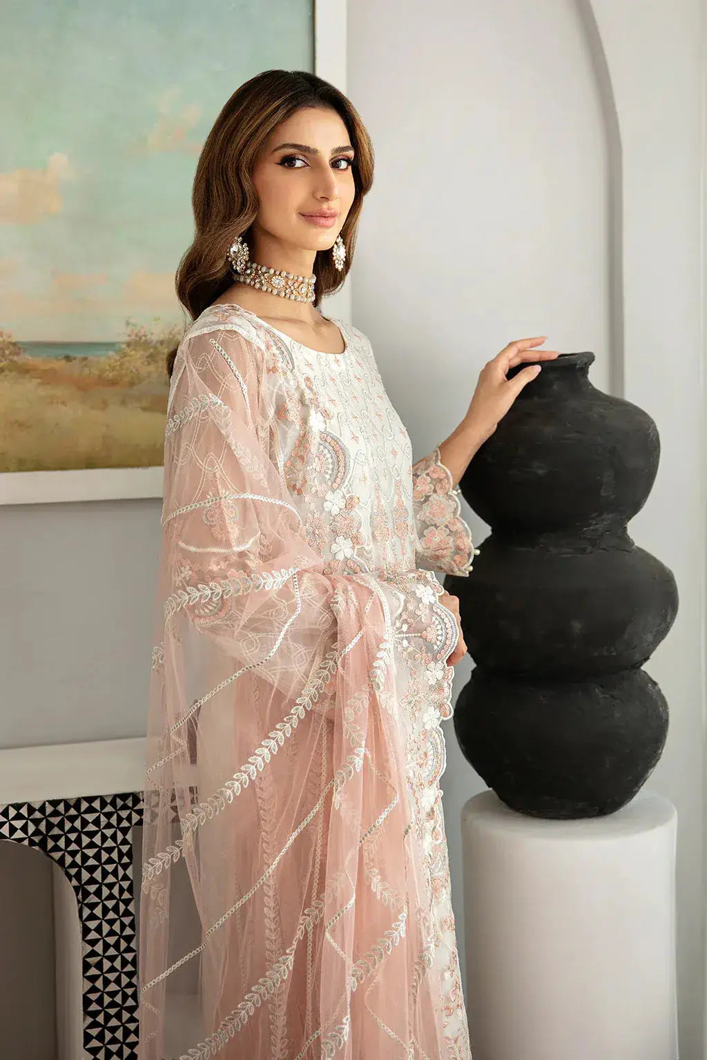 Ramsha | Rangoon Chiffon Collection | D-1103 - Pakistani Designer Dress - by Ramsha | Type: Formal - 100% Original at Saira Sultan