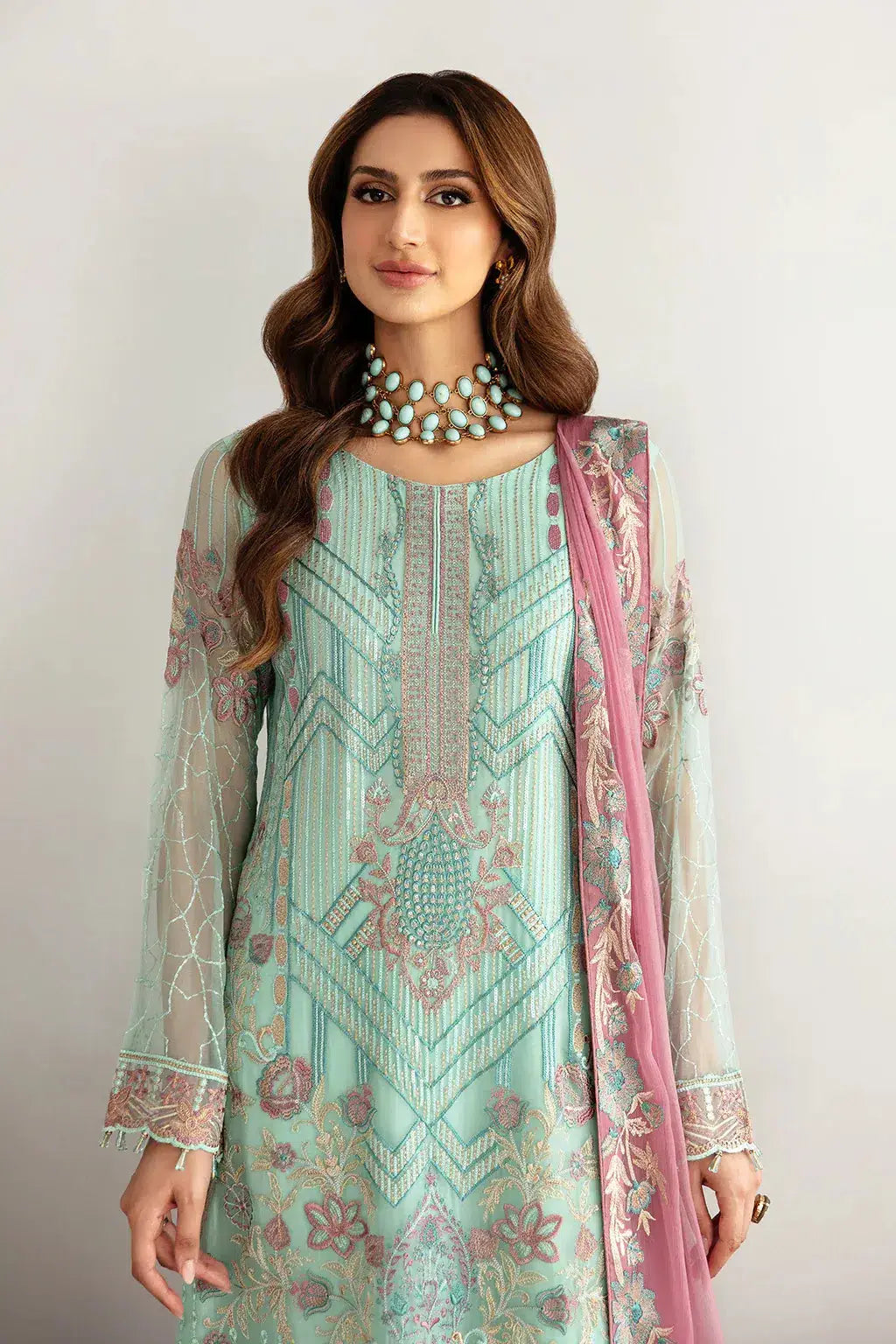 Ramsha | Rangoon Chiffon Collection | D-1107 - Pakistani Designer Dress - by Ramsha | Type: Formal - 100% Original at Saira Sultan