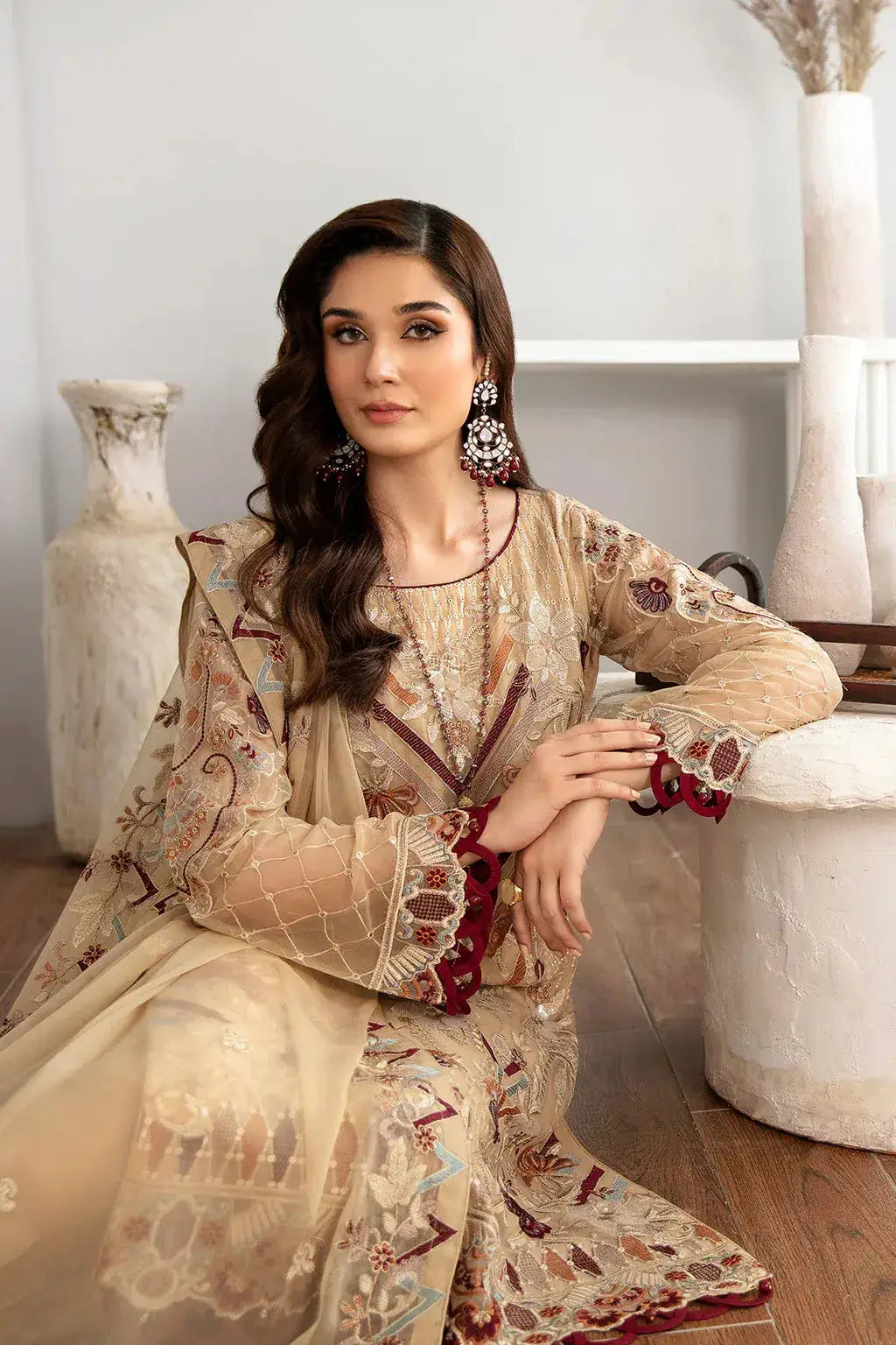 Ramsha | Rangoon Chiffon Collection | D-1108 - Pakistani Designer Dress - by Ramsha | Type: Formal - 100% Original at Saira Sultan