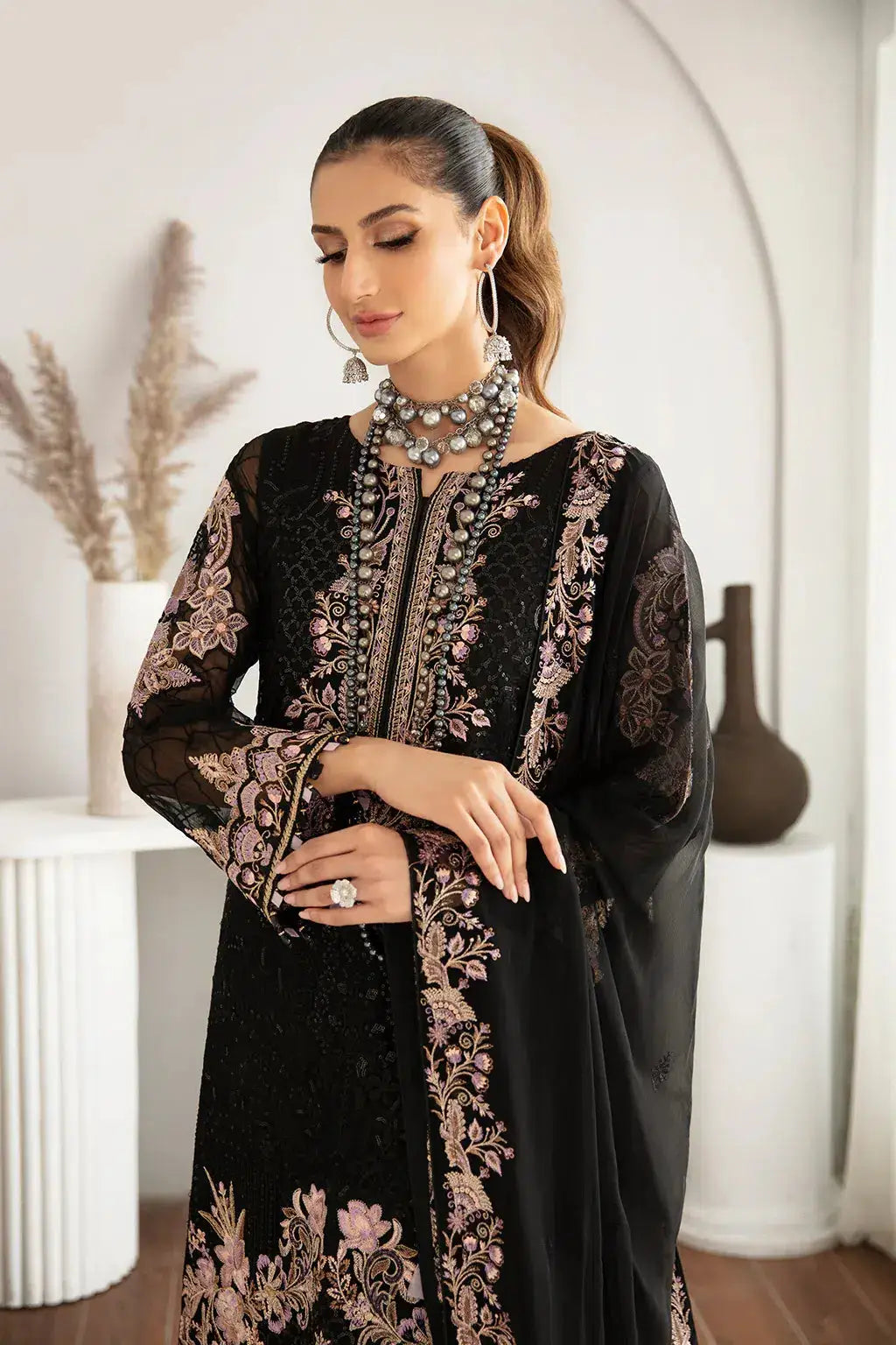 Ramsha | Rangoon Chiffon Collection | D-1106 - Pakistani Designer Dress - by Ramsha | Type: Formal - 100% Original at Saira Sultan