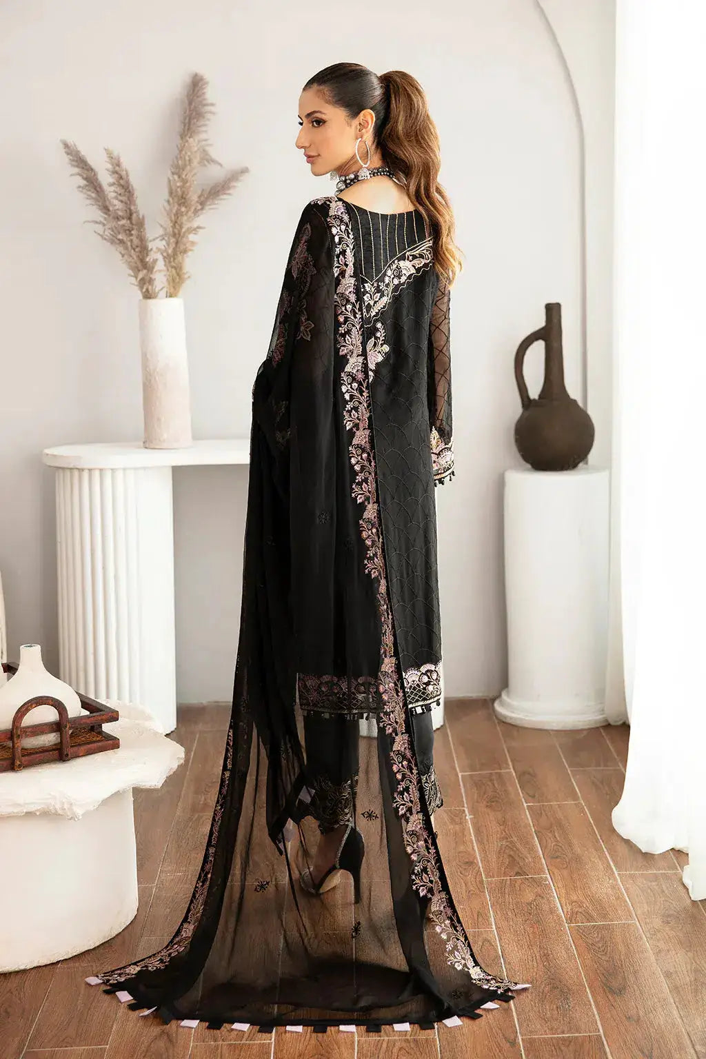 Ramsha | Rangoon Chiffon Collection | D-1106 - Pakistani Designer Dress - by Ramsha | Type: Formal - 100% Original at Saira Sultan