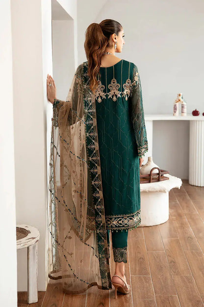 Ramsha | Rangoon Chiffon Collection | D-1101 - Pakistani Designer Dress - by Ramsha | Type: Formal - 100% Original at Saira Sultan