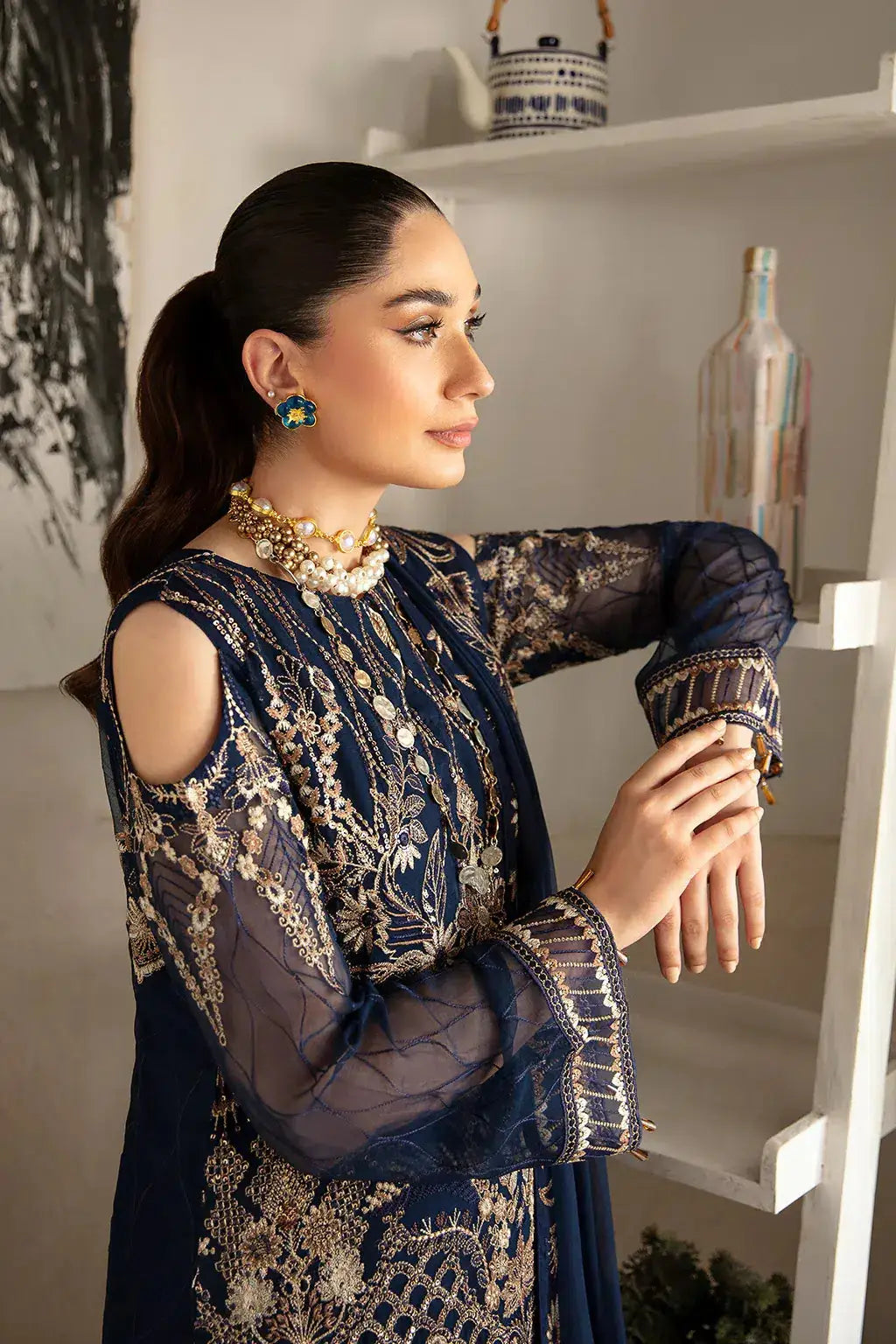 Ramsha | Rangoon Chiffon Collection | D-1111 - Pakistani Designer Dress - by Ramsha | Type: Formal - 100% Original at Saira Sultan