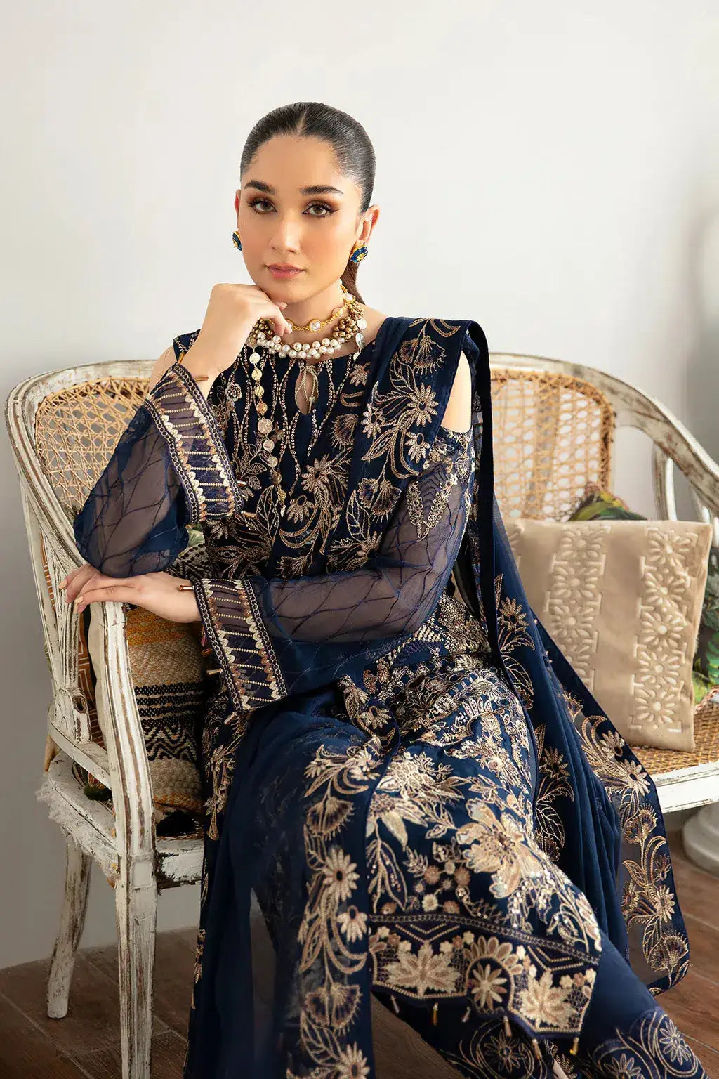 Ramsha | Rangoon Chiffon Collection | D-1111 - Pakistani Designer Dress - by Ramsha | Type: Formal - 100% Original at Saira Sultan