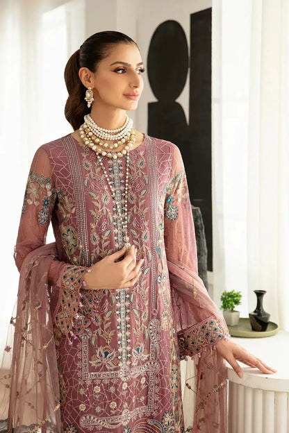 Ramsha | Rangoon Chiffon Collection | D-1102 - Pakistani Designer Dress - by Ramsha | Type: Formal - 100% Original at Saira Sultan