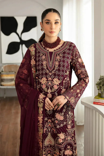 Ramsha | Rangoon Chiffon Collection | D-1104 - Pakistani Designer Dress - by Ramsha | Type: Formal - 100% Original at Saira Sultan