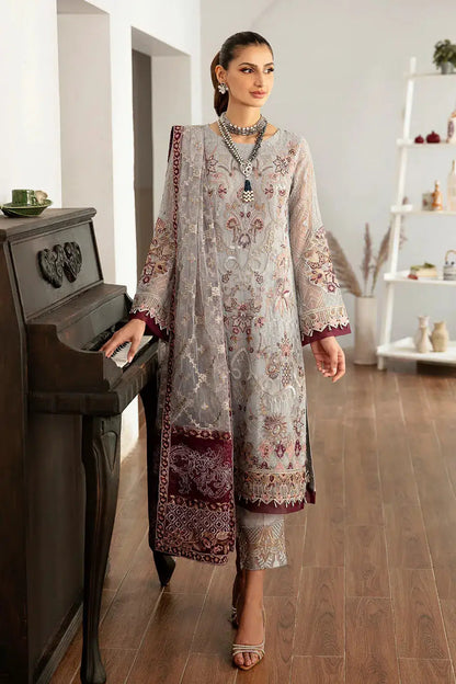 Ramsha | Rangoon Chiffon Collection | D-1109 - Pakistani Designer Dress - by Ramsha | Type: Formal - 100% Original at Saira Sultan