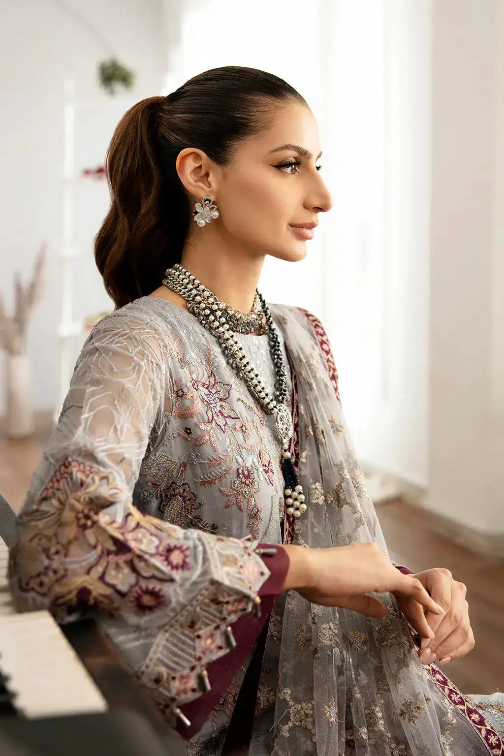 Ramsha | Rangoon Chiffon Collection | D-1109 - Pakistani Designer Dress - by Ramsha | Type: Formal - 100% Original at Saira Sultan