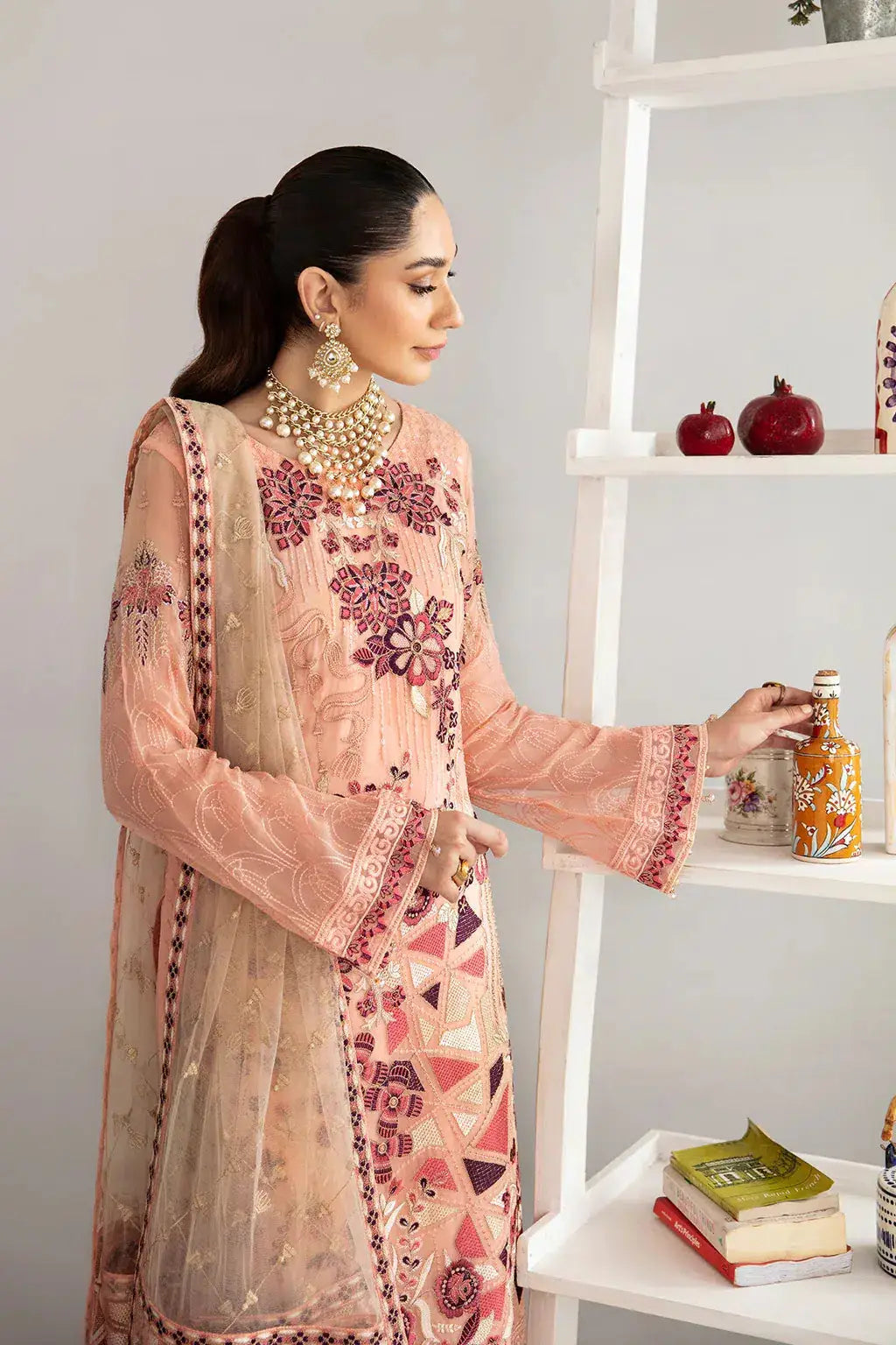 Ramsha | Rangoon Chiffon Collection | D-1112 - Pakistani Designer Dress - by Ramsha | Type: Formal - 100% Original at Saira Sultan