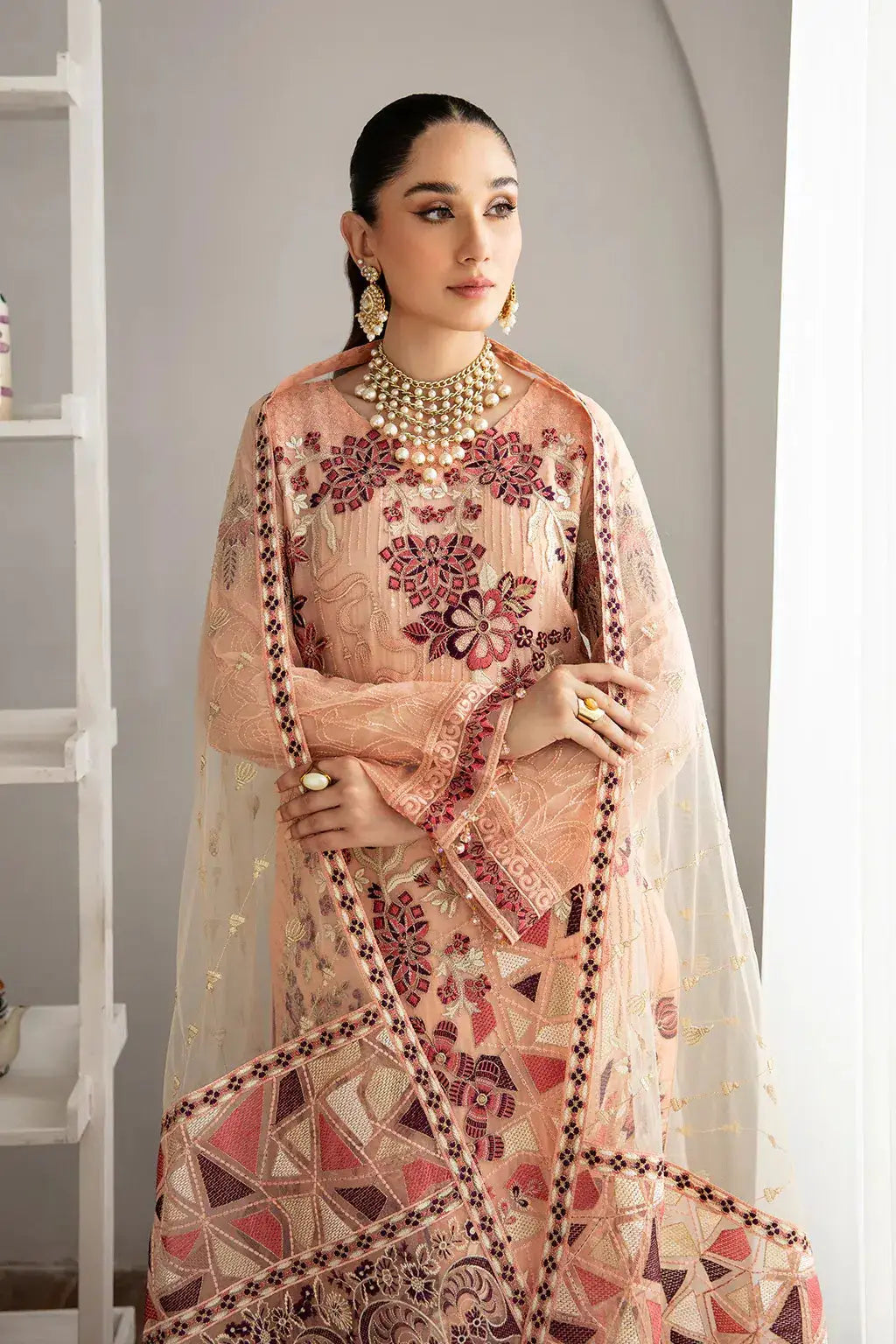 Ramsha | Rangoon Chiffon Collection | D-1112 - Pakistani Designer Dress - by Ramsha | Type: Formal - 100% Original at Saira Sultan
