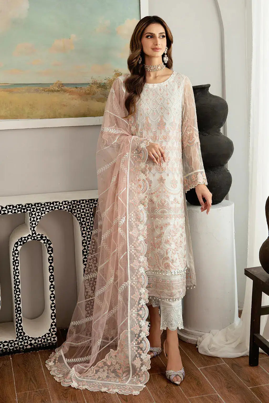 Ramsha | Rangoon Chiffon Collection | D-1103 - Pakistani Designer Dress - by Ramsha | Type: Formal - 100% Original at Saira Sultan