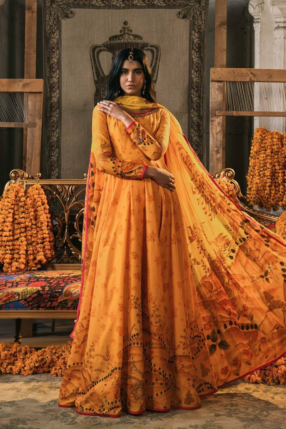 Fahad Hussayn | Lawn Banger | Rawzat - Pakistani Designer Dress - by Fahad Hussayn | Type: Ladies Clothes - 100% Original at Saira Sultan