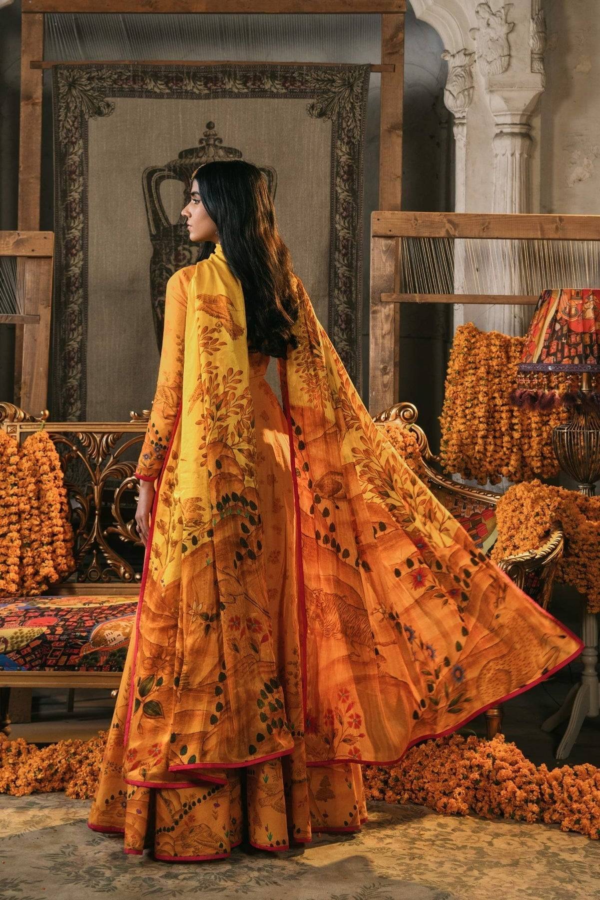 Fahad Hussayn | Lawn Banger | Rawzat - Pakistani Designer Dress - by Fahad Hussayn | Type: Ladies Clothes - 100% Original at Saira Sultan