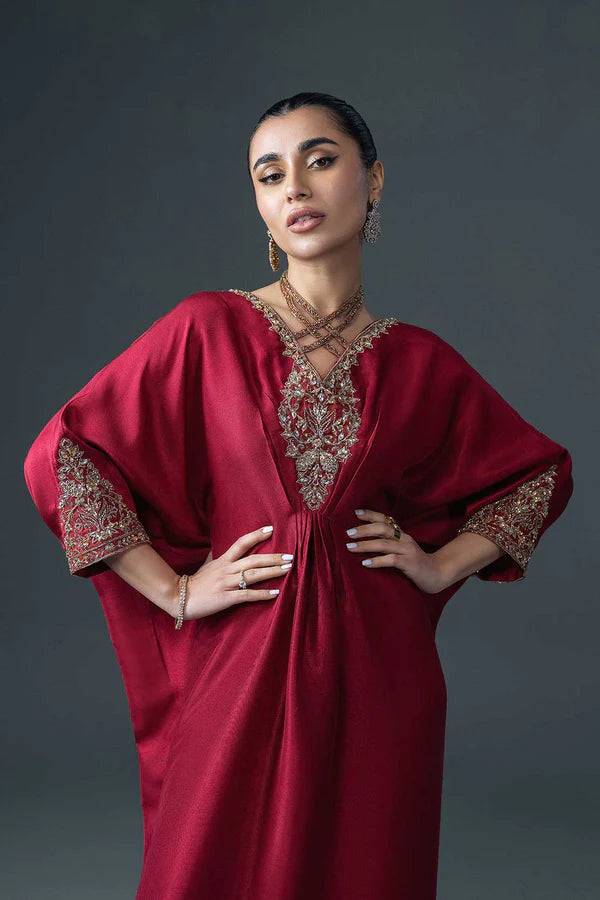 Jeem | Luxury Pret | RAYA RED - Pakistani Designer Dress - by Jeem | Type: Luxury - 100% Original at Saira Sultan
