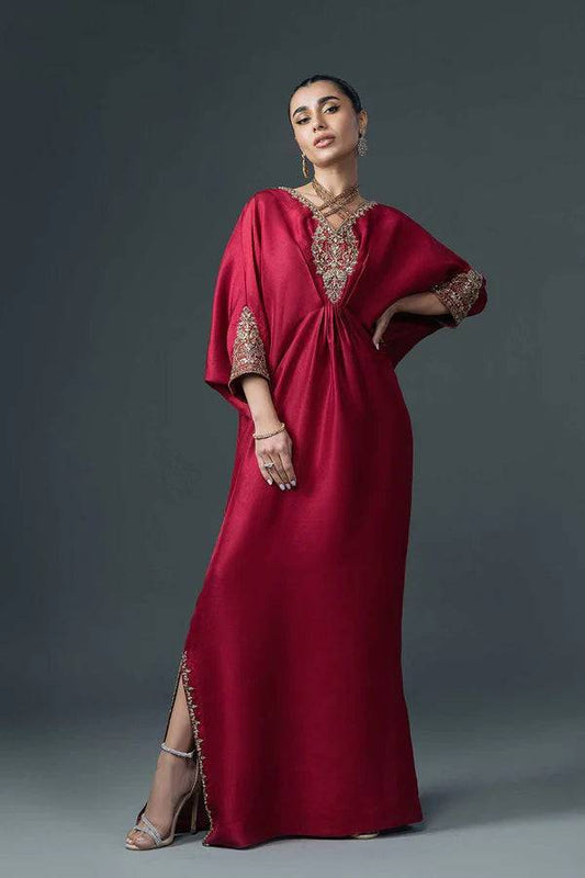 Jeem | Luxury Pret | RAYA RED - Pakistani Designer Dress - by Jeem | Type: Luxury - 100% Original at Saira Sultan