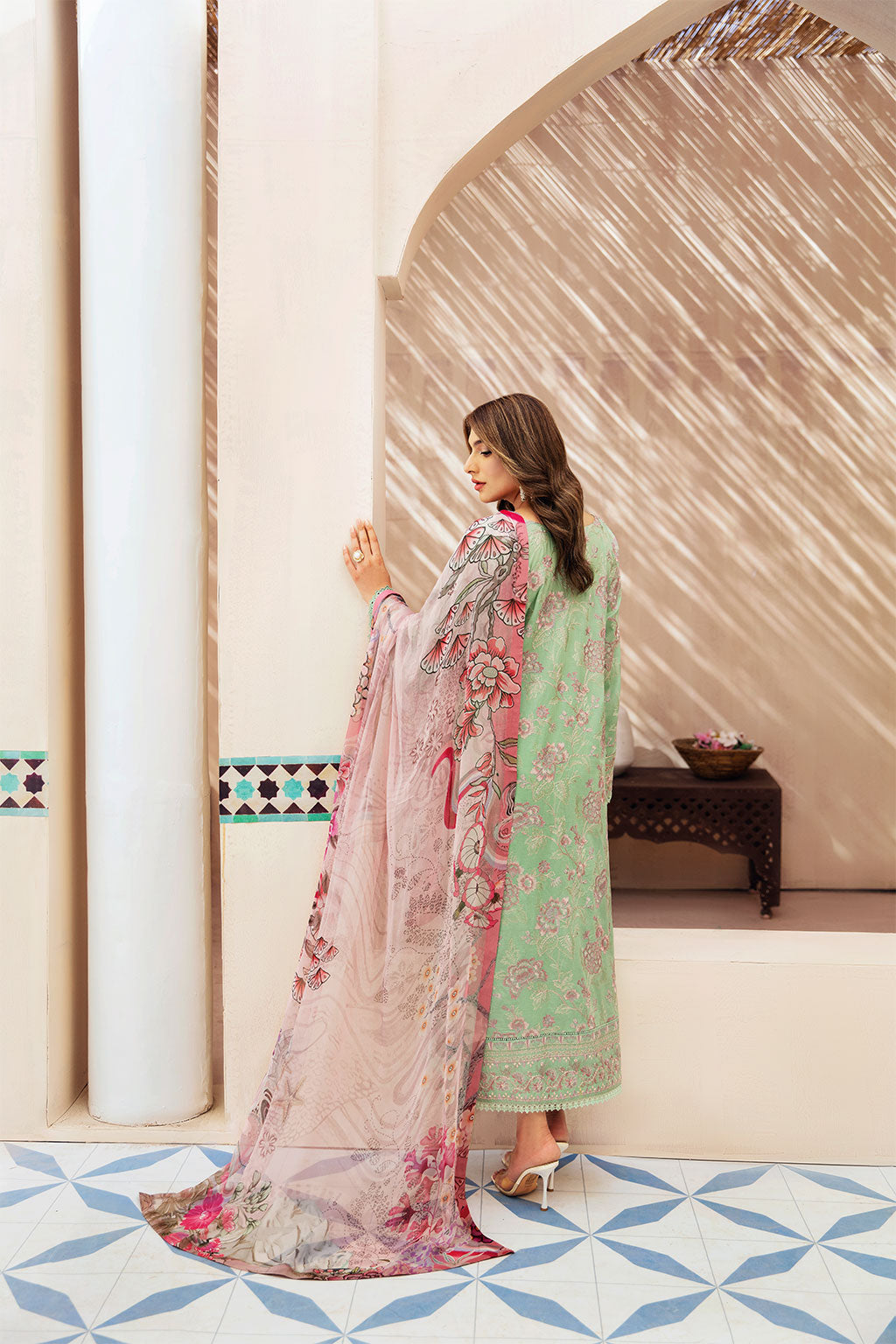 Ramsha | Andaaz Collection | Z-1006 S Sage Green Lawn