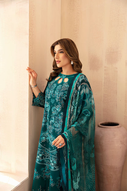 Ramsha | Andaaz Collection | Z-1009 L Teal Green Lawn