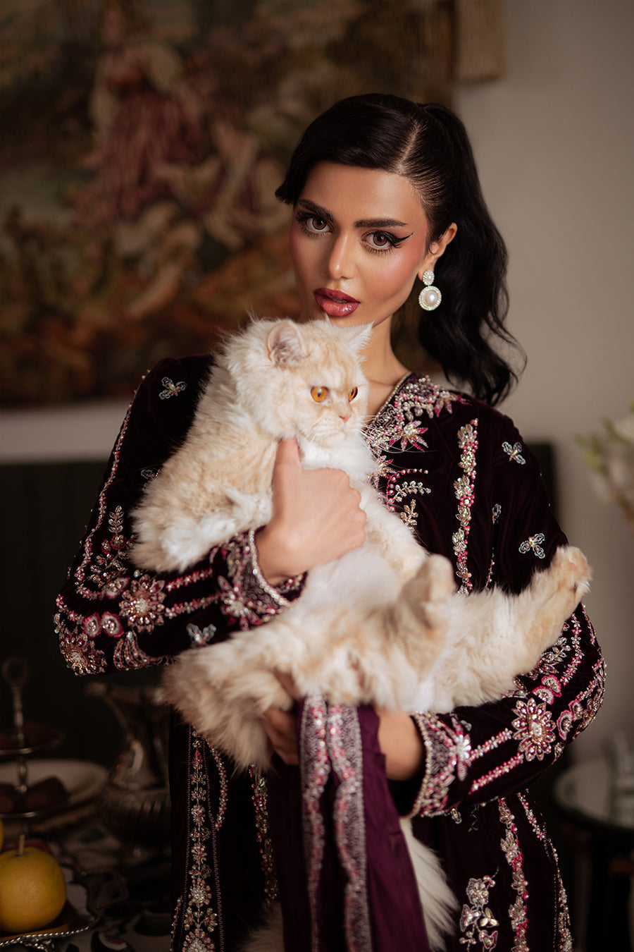 Saira Rizwan | Velvet Pret 25 | SHABNAM-SRVP25-05 by Saira Rizwan - Designer Dress - Type : Ladies Clothes - Available at Saira Sultan - 100% Original 