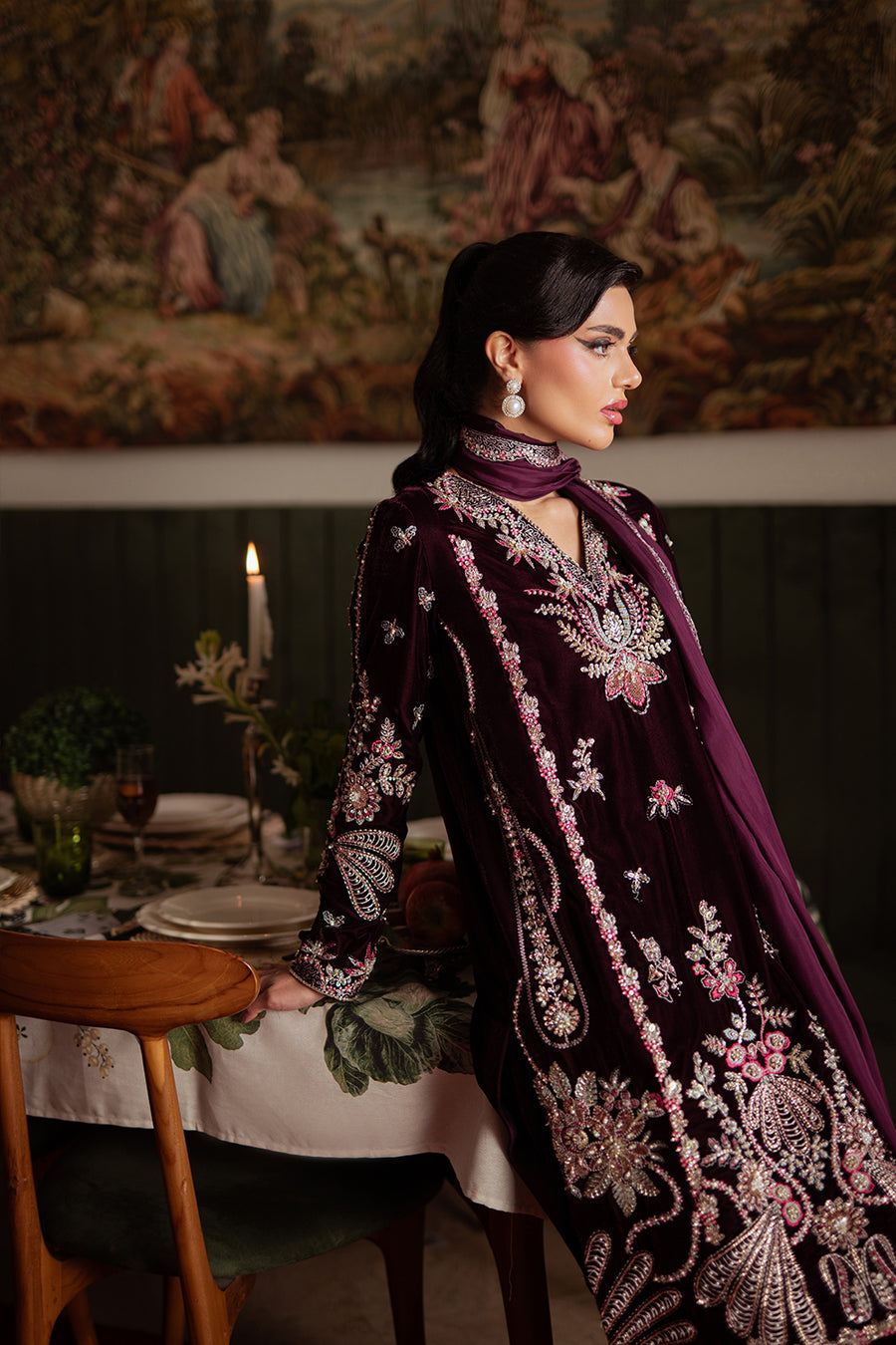 Saira Rizwan | Velvet Pret 25 | SHABNAM-SRVP25-05 by Saira Rizwan - Designer Dress - Type : Ladies Clothes - Available at Saira Sultan - 100% Original 