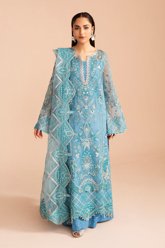 Maryum N Maria | Zircon Formals | ELAHEH - MS40082 XS Light Blue Organza